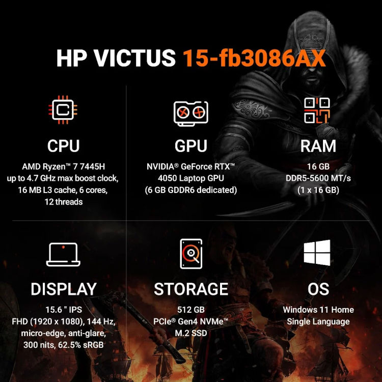 HP Victus 15-fb3086AX 