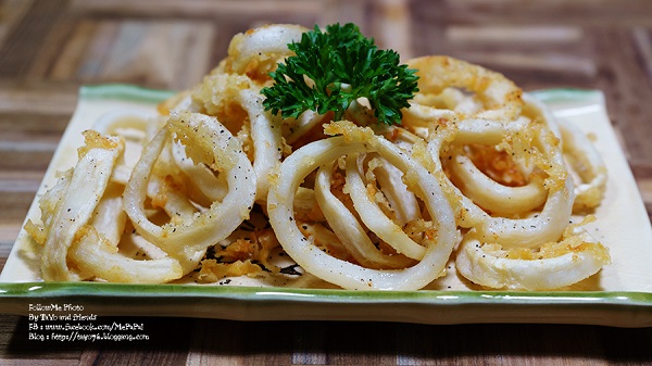 เมนูปลาหมึกกินเล่น ปลาหมึกชุบแป้งทอด สูตรแป้งน้อย