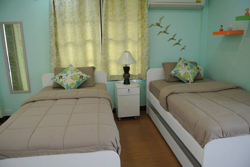 ภายในห้องพัก สวนริมน้ำบางปะกง รีสอร์ท