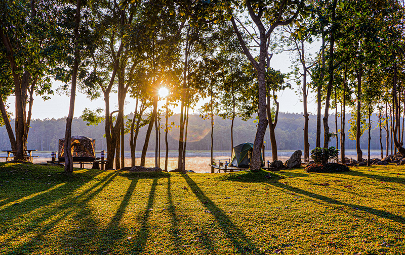 ที่เที่ยวเดือนกรกฎาคม 2568 อ่างเก็บน้ำแม่ปืม อุทยานแห่งชาติแม่ปืม จังหวัดพะเยา