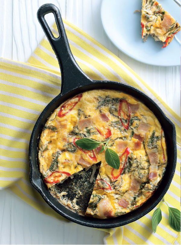 ไข่เจียวเบคอนสมุนไพร