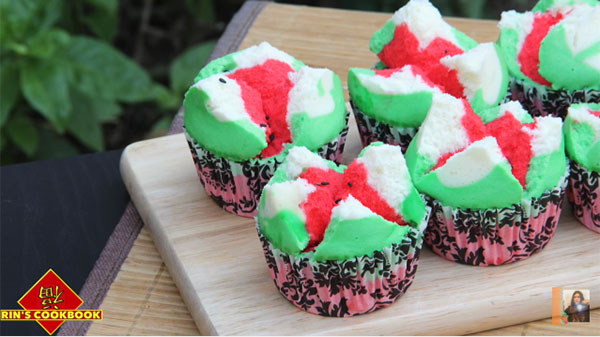 ขนมปุยฝ้ายแตงโมและแก้วมังกร