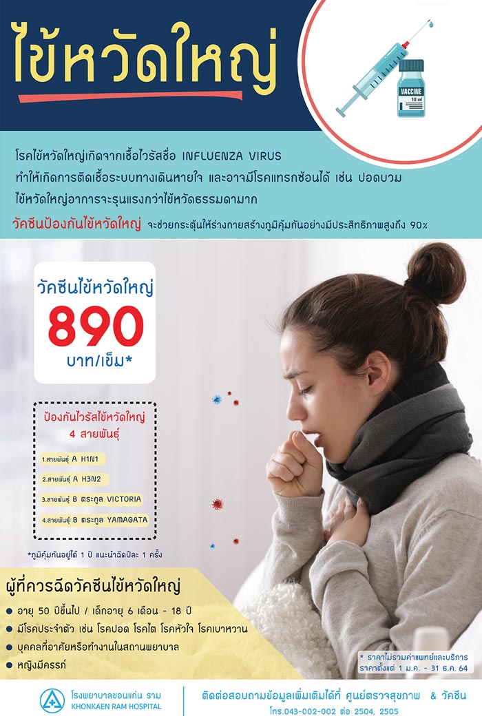 วัคซีนไข้หวัดใหญ่ 2564 ราคาของแต่ละโรงพยาบาล เช็กก่อนฉีด