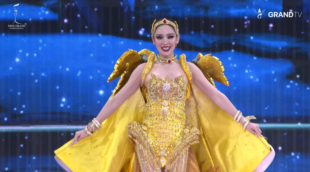 หลิน มาลิน กับชุด มนตราแห่งจันทรคราส ในการประกวดรอบชุดประจำชาติ Miss Grand International 2024