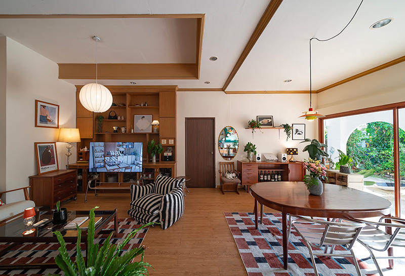 รีวิวห้องนั่งเล่น สไตล์ Mid-Century Modern