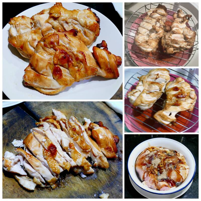 ต้มข่าไก่อบ