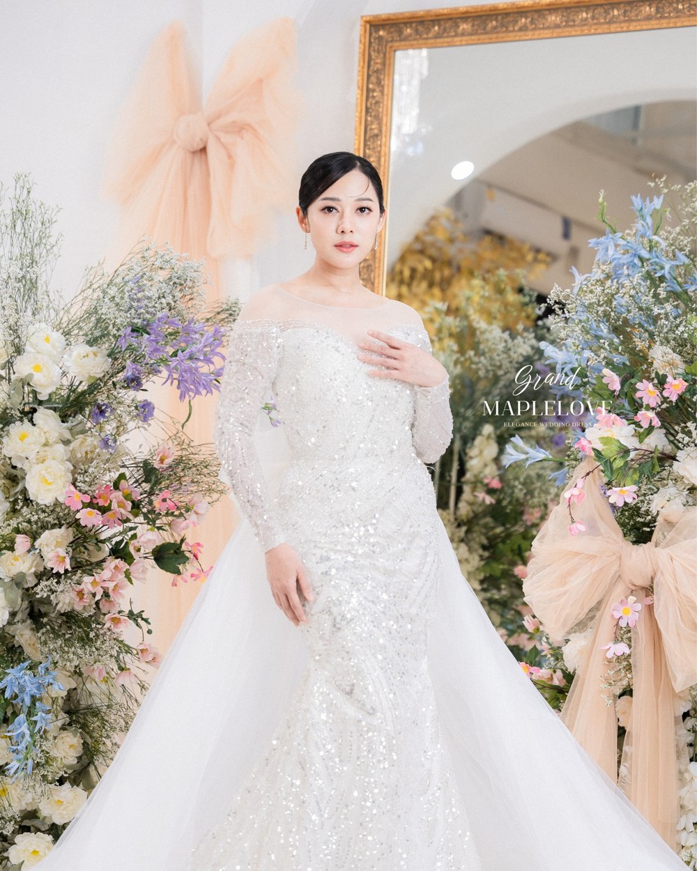 ทับทิม ไทด์ สวมชุดแต่งงาน ถ่ายภาพพรีเวดดิ้งสุดโรแมนติก