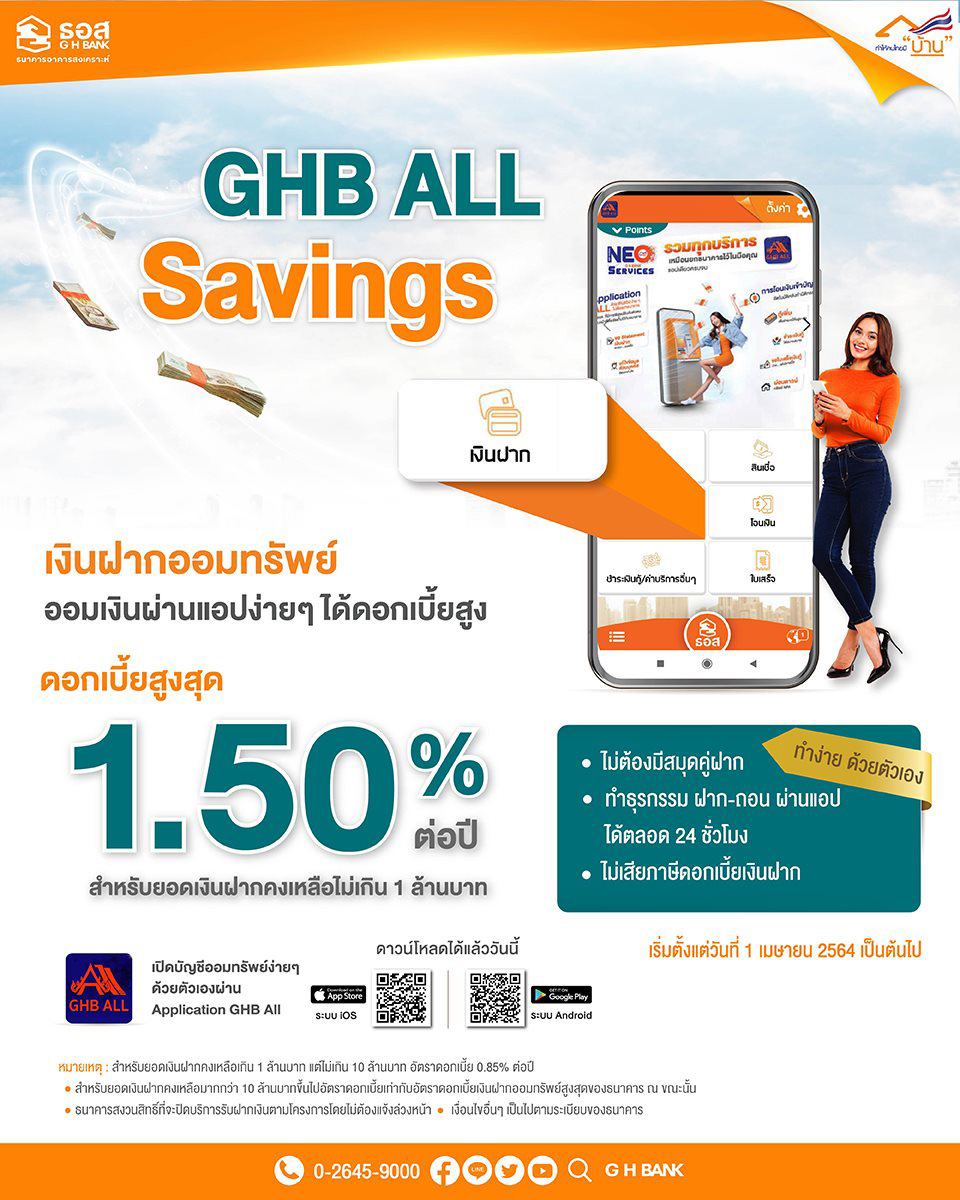 เงินฝาก GHB ALL Savings