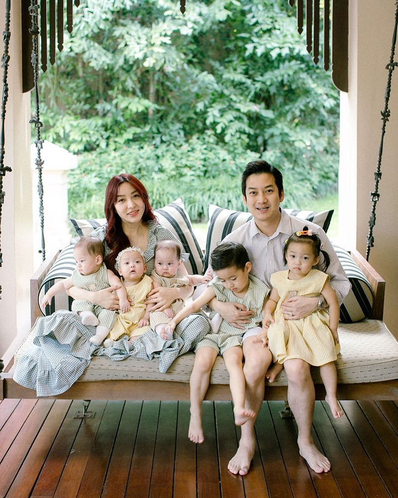 เชน ธนาตรัยฉัตร ถ่ายรูปครอบครัว