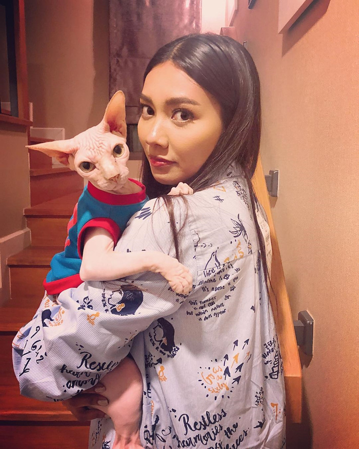 ดาราหญิงชอบเลี้ยงแมว