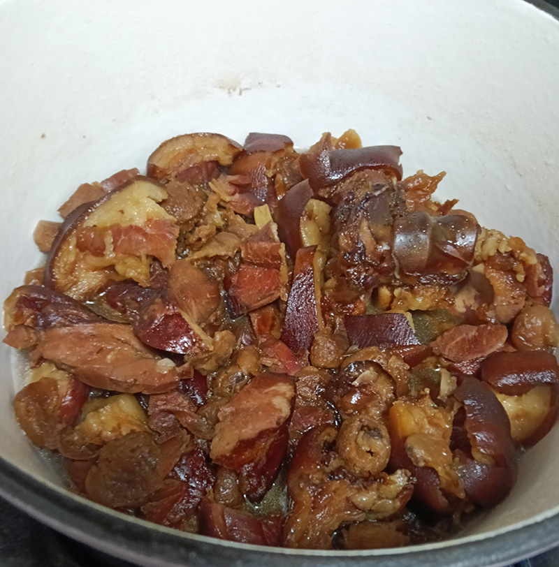 ขาหมูรมควันตุ๋นลำไย เมนูหมู ขาหมูตุ๋น สูตรอาหาร