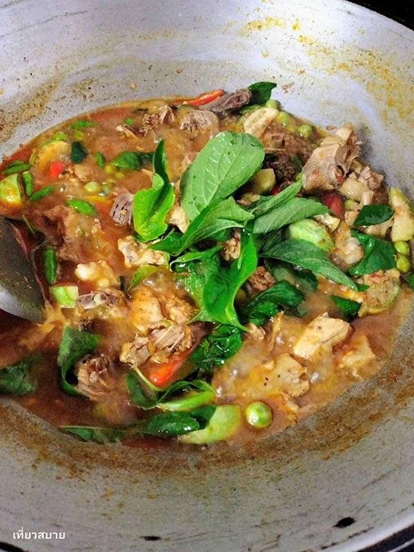 แกงป่าไก่บ้านใบยี่หร่า เมนูแกงป่า อาหารไทย สูตรอาหาร