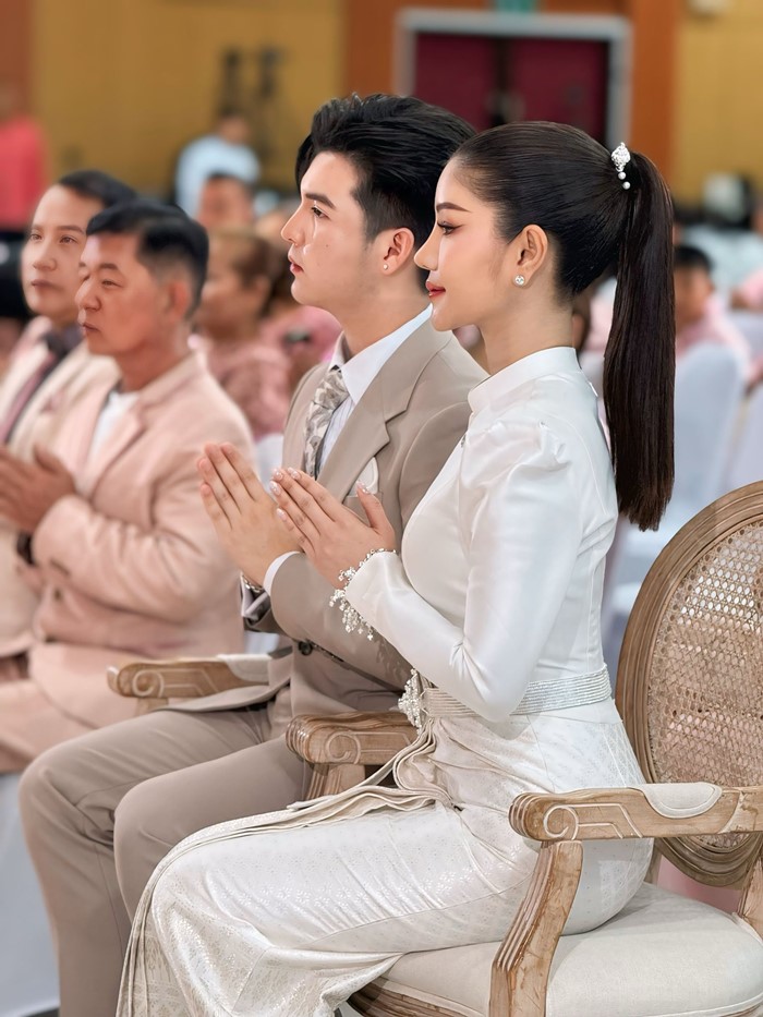  แพรวพราว แสงทอง ซัน ไมค์ทองคำ เข้าพิธีแต่งงาน