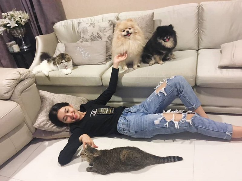 ดาราหญิงชอบเลี้ยงแมว