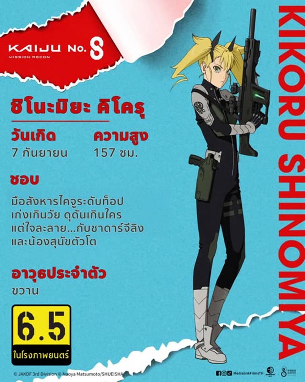 Mission Recon ไคจูหมายเลข 8 หนังดัดแปลงมาจากมังงะยอดฮิต