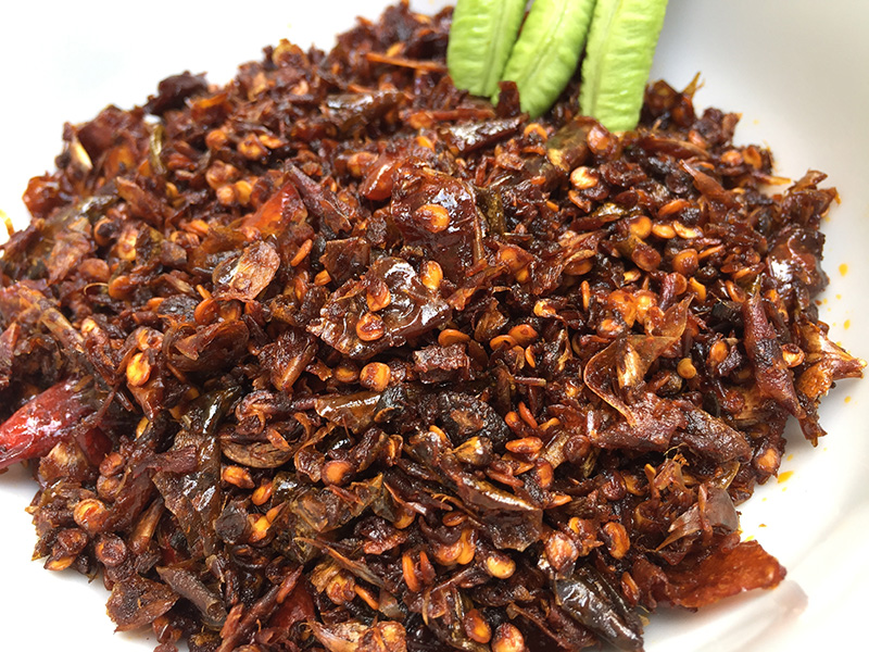 น้ำพริกนรก สูตรน้ำพริกนรก เมนูน้ำพริก อาหารไทย สูตรอาหาร