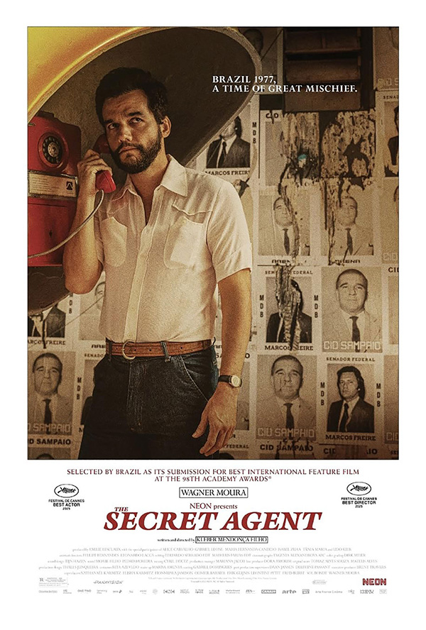 โปรแกรมหนังใหม่ 2026 หนังใหม่ 2569 เดือนกุมภาพันธ์ 2569 The Secret Agent โปสเตอร์
