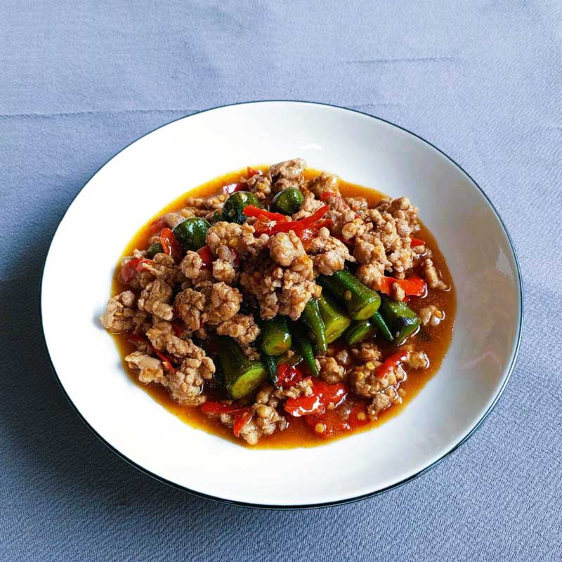 สูตรกระเจี๊ยบผัดน้ำมันหอย