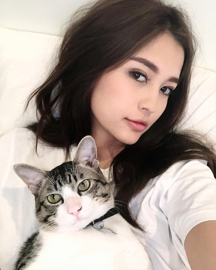 ดาราหญิงชอบเลี้ยงแมว