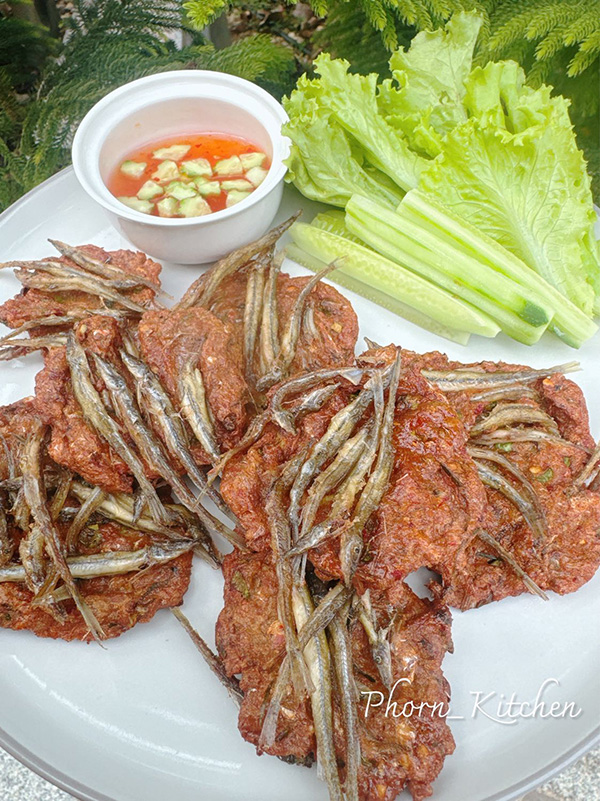 ปลาเห็ด ทอดมันปลา Thai fish cake เมนูอาหารไทย สูตรอาหารไทย