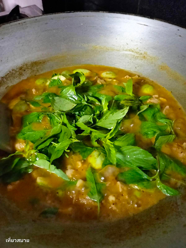 ขนมจีนแกงเนื้อ สูตรขนมจีนน้ำยา เมนูเนื้อ เมนูเส้น อาหารจานเดียว สูตรอาหาร