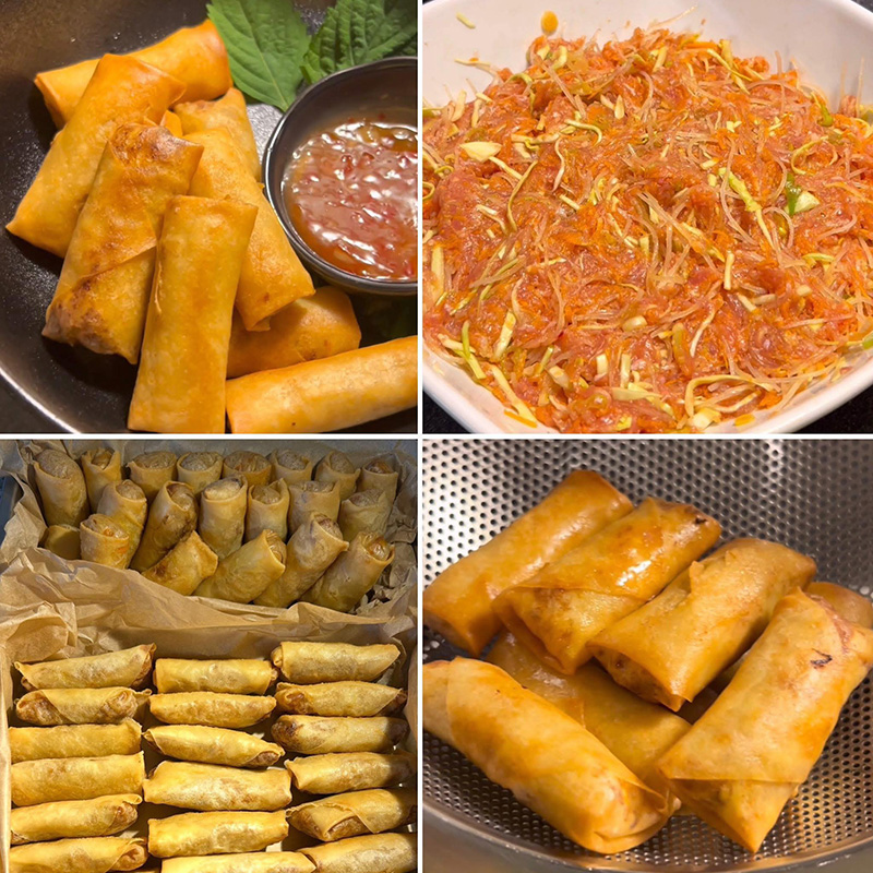 เปาะเปี๊ยะทอดสูตรไม่ต้องผัดไส้ สูตรอาหาร อาหารว่าง