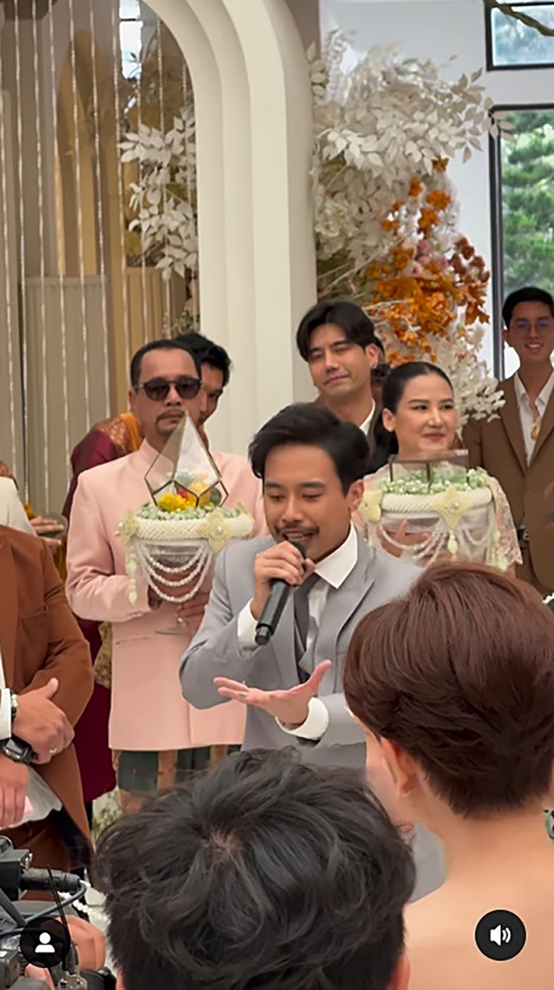 รวมภาพ โหงวเฮ้ง ลูกชายเท่ง เถิดเทิง เข้าพิธีวิวาห์