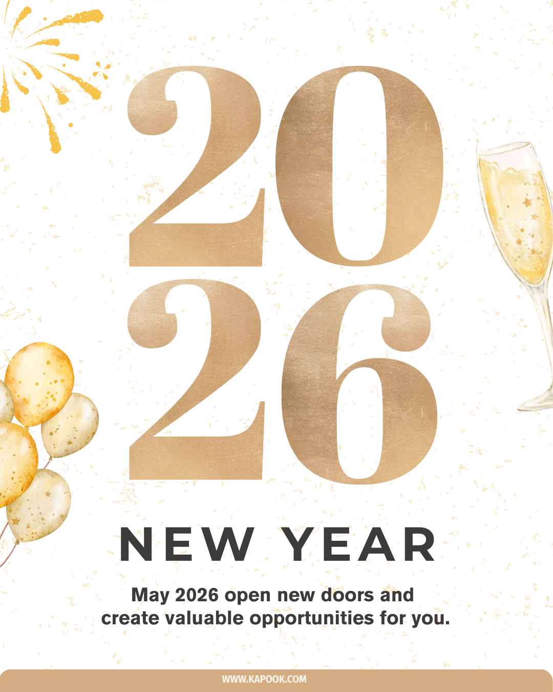 คำอวยพรปีใหม่ 2026 ภาษาอังกฤษ