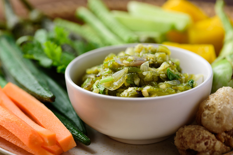 น้ำพริกหนุ่มเจ เมนูกินเจ