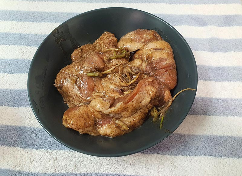 คอหมูย่าง สูตรหม้อทอดไร้น้ำมัน