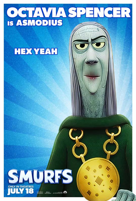 โปสเตอร์หนัง Smurfs ตัวละครหลักใน Smurfs 2025