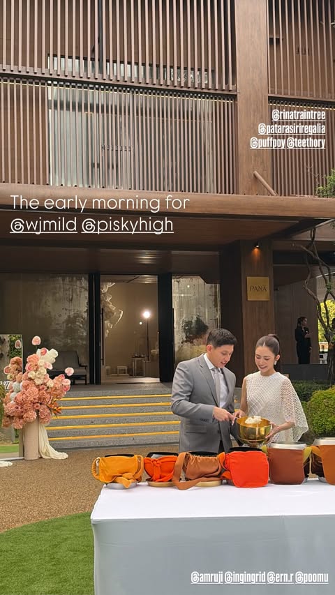  มายด์ ลภัสลัล พาย สุนิษฐ์ เข้าพิธีหมั้นหวานชื่น