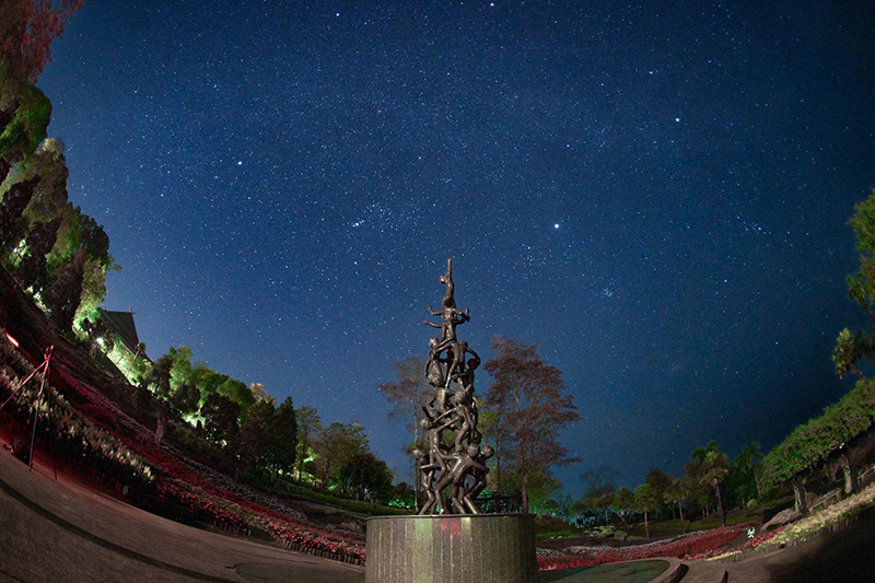 สวนแม่ฟ้าหลวง แหล่งท่องเที่ยวดูดาว 