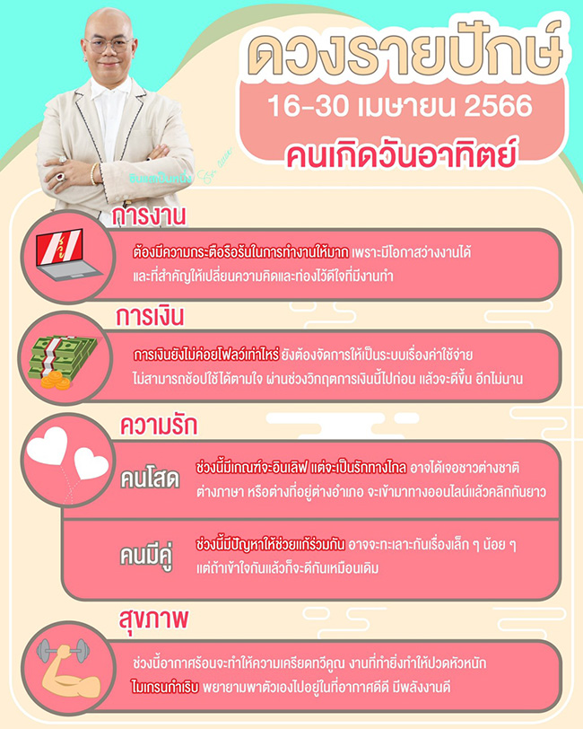 ดูดวงเดือนเมษายน
