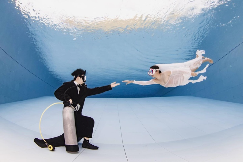 มะเหมี่ยว พรชดา ถ่ายพรีเวดดิ้งใต้น้ำ