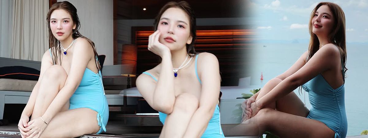 .อร พัศชนันท์ อดีตสมาชิก BNK48 สาดลุคแซ่บ ! ใส่วันพีซเล่นน้ำที่ภูเก็ต.