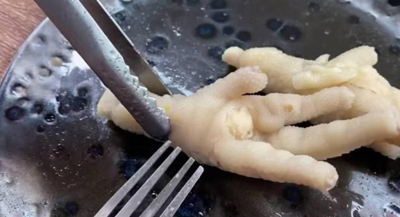 วิธีต้มตีนไก่