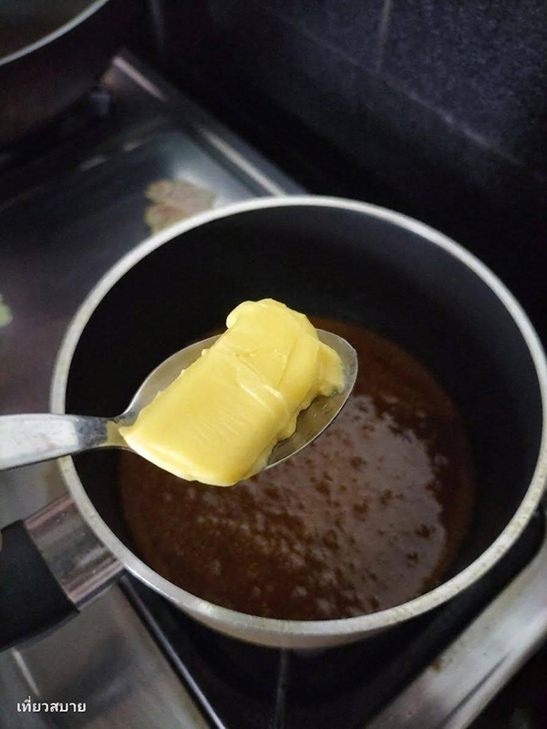 มันพร้าวเคลือบซอสคาราเมล ของหวานฟิวชั่น สูตรขนม