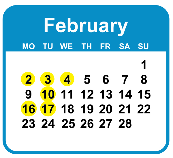 ฤกษ์ออกรถกุมภาพันธ์