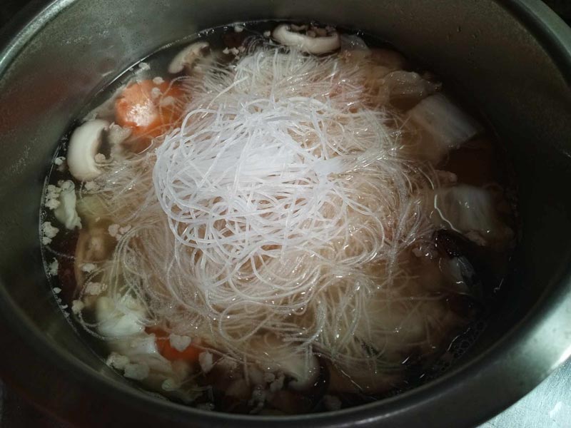 วิธีทำต้มจืดวุ้นเส้น ใส่วุ้นเส้น