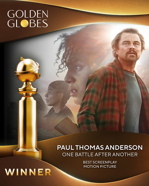 One Battle After Another โดย พอล โทมัส อันเดอร์สัน รางวัลบทภาพยนตร์ยอดเยี่ยม รางวัลลูกโลกทองคำ Golden Globes 2026 ครั้งที่ 83