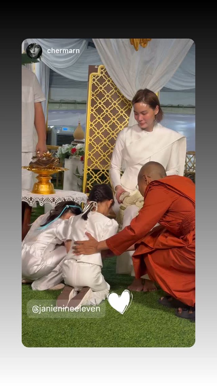 เปิดภาพแรก เจนี่ เทียนโพธิ์สุวรรณ บวชสามเณรีแล้ว