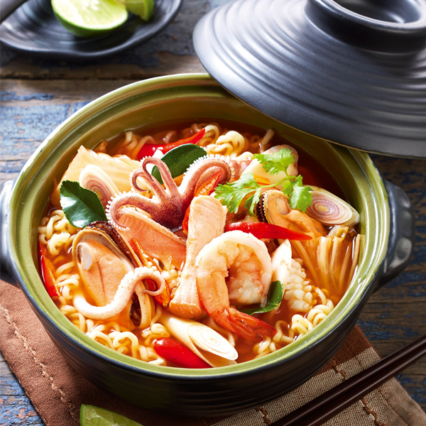 มาม่าต้มยำกิมจิซีฟู้ด