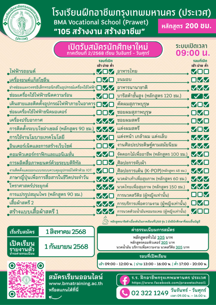 ศูนย์ฝึกอาชีพ กทม. ประเวศ