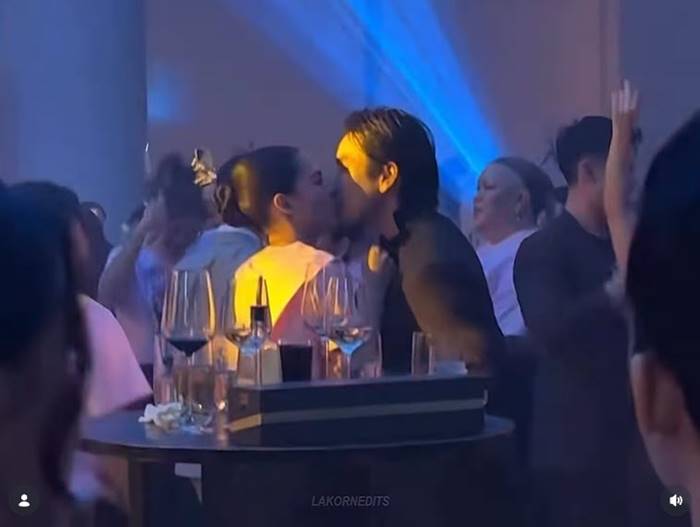  ณเดชน์ ญาญ่า โชว์โมเมนต์จูจุ๊บกลางงานแต่งเพื่อน