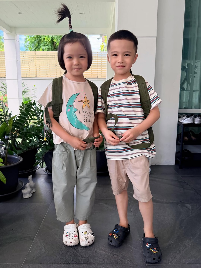 น้องโอบ น้องอารี ลูกแฝด จ๊ะ จิตตาภา
