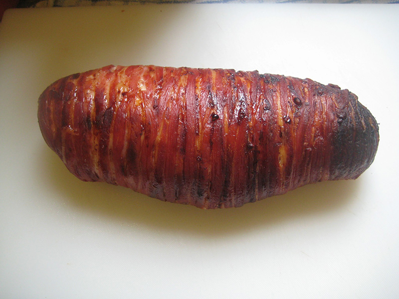 หมูสันในยัดไส้แอปริคอต แอปเปิล และขิง อาหารฝรั่ง เมนูหมูยัดไส้ สูตรอาหาร