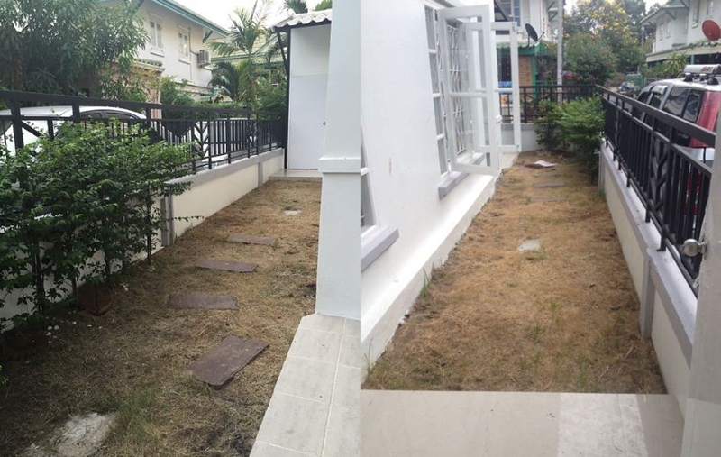 จัดสวนข้างบ้านทาวน์เฮ้าส์