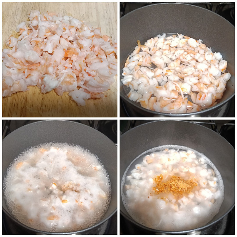 ลาบเต้าหู้กุ้งสับไข่เจียว เมนูลาบ เมนูเต้าหู้ สูตรอาหาร อาหารไทย