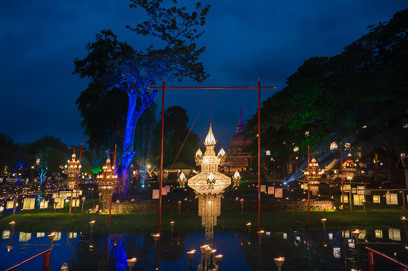 งานประเพณีลอยกระทงสุโขทัย